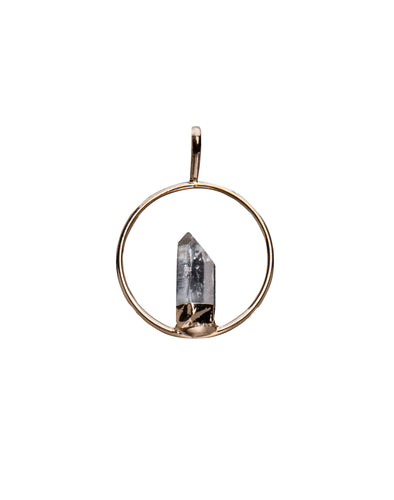 Argola com Ponta de Cristal