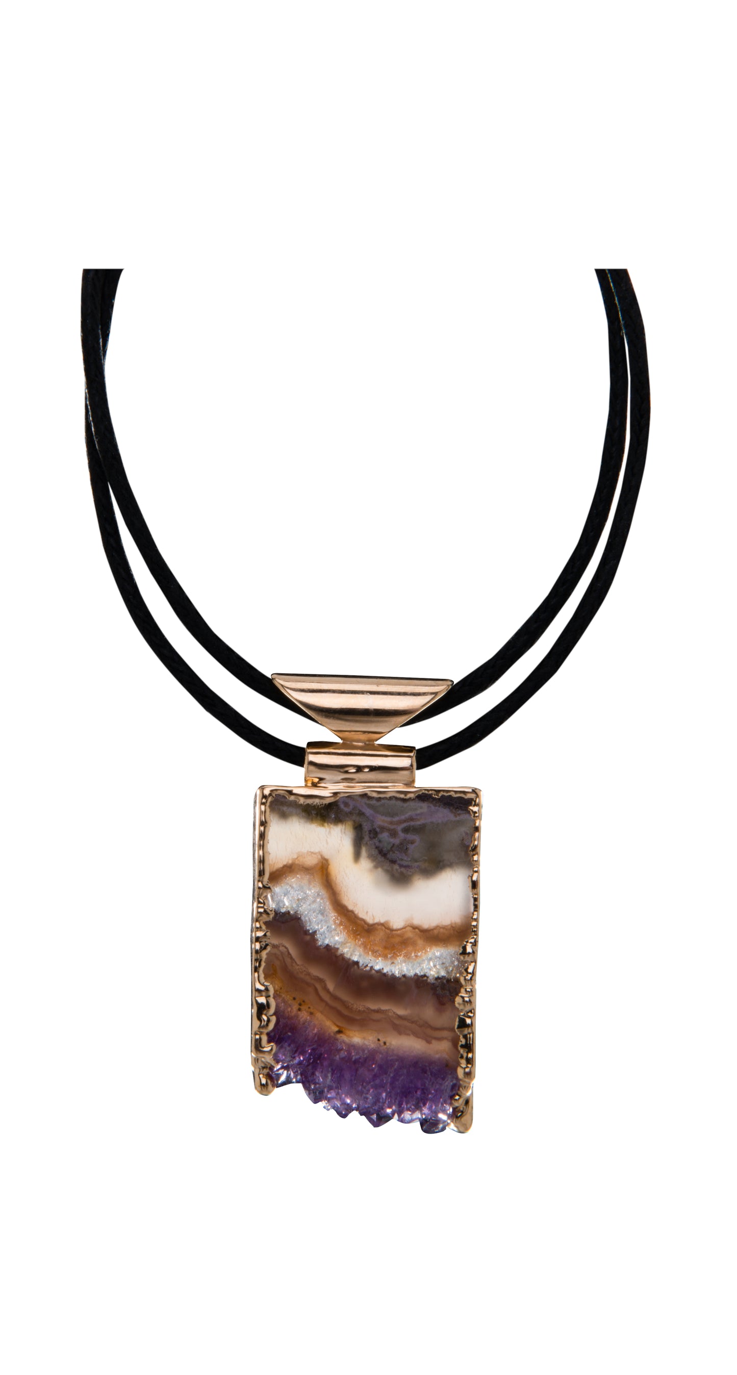 Chapa de Ametista para Baixo Pequena