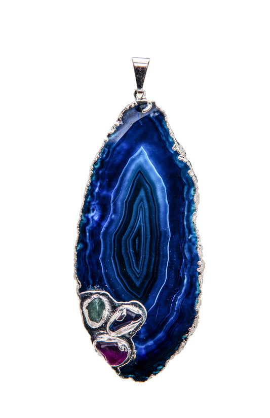 Chapa de  Ágata com 3 Rolados